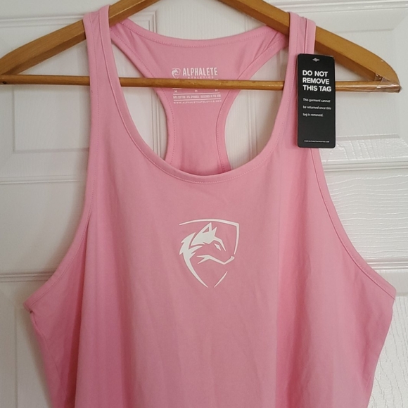 NWT Alphalete pink racerback tank top SZ M